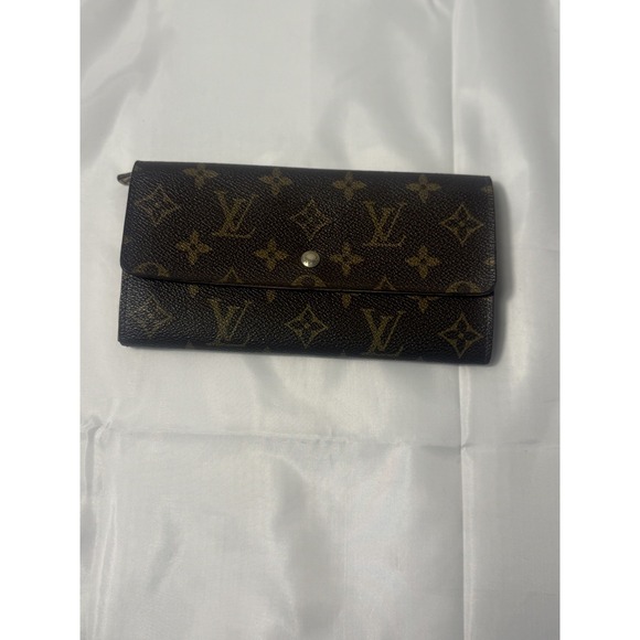 Louis Vuitton M61734 Monogram Canvas Long Wallet in Brown
